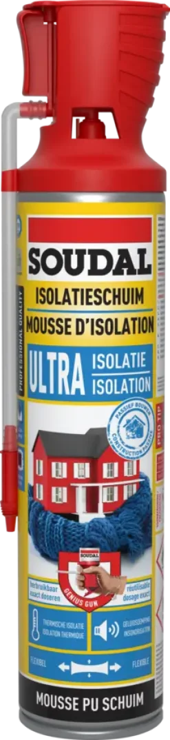 Soudal pur bouwschuim ultra isolatie foam 600 ml