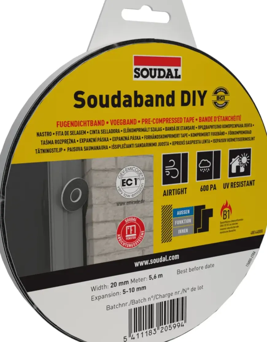 Soudal Soudaband compriband DIY BG1 20/5-10