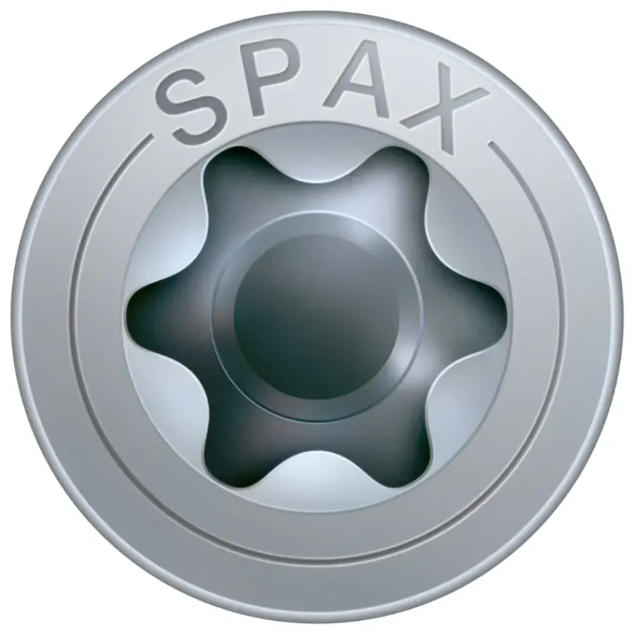 SPAX schroef T-Star Plus geel 4,5x80 mm 50 stuks