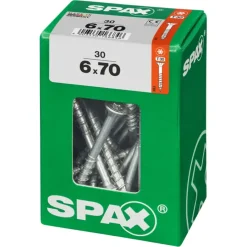 SPAX schroef T-Star Plus geel 6x70 mm 30 stuks