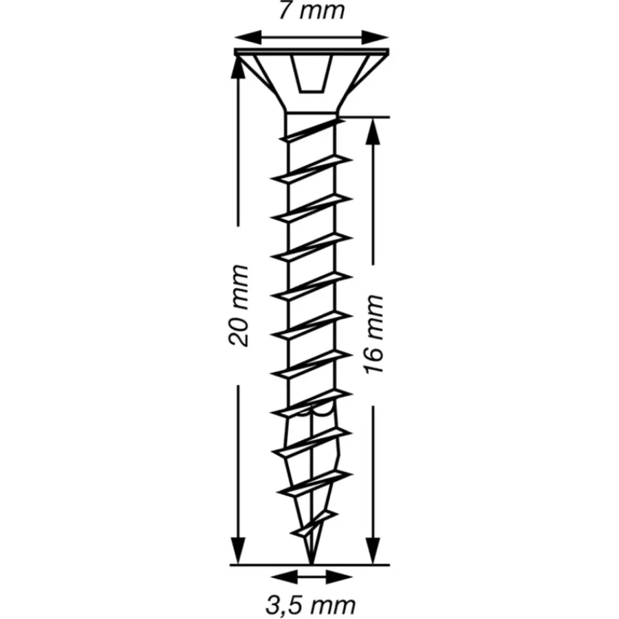SPAX schroef T-Star Plus roestvast 3,5x20 mm 25 stuks