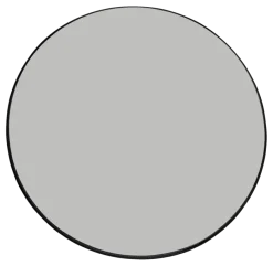 Geen Spiegel Beau rond zwart 120 cm