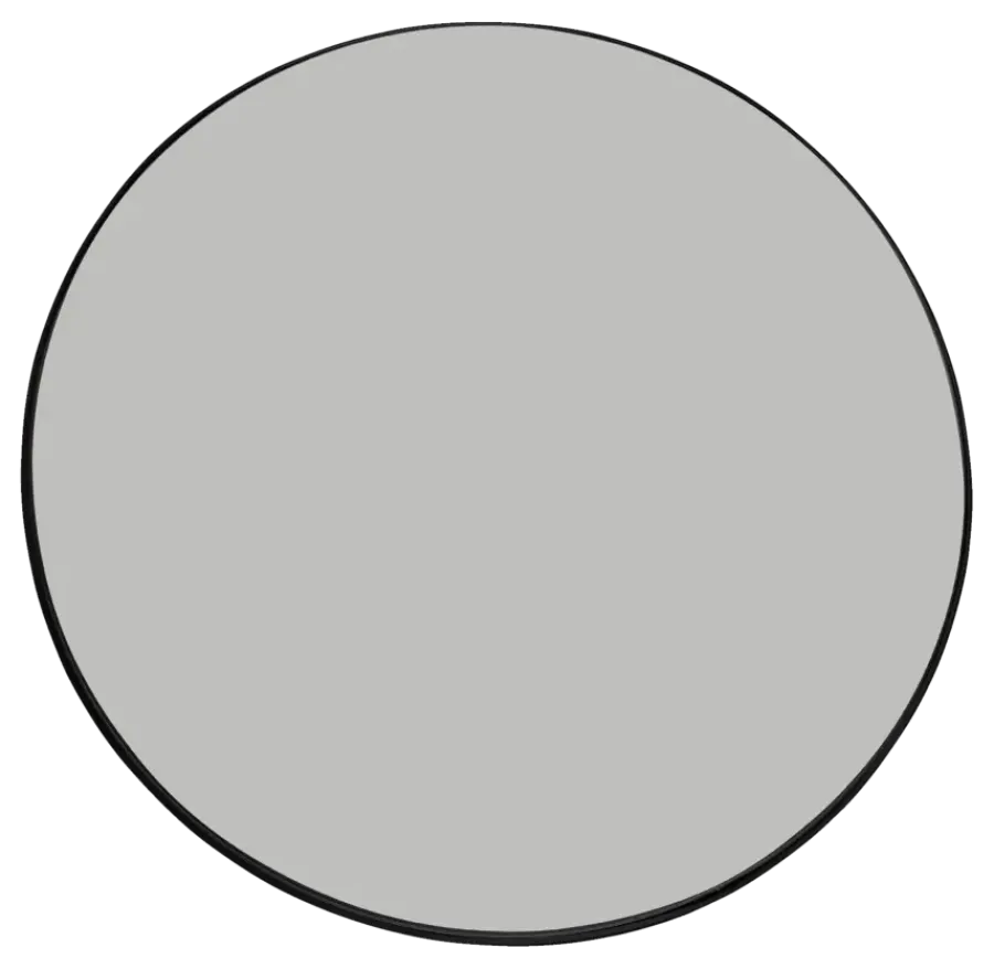 Geen Spiegel Beau rond zwart 120 cm