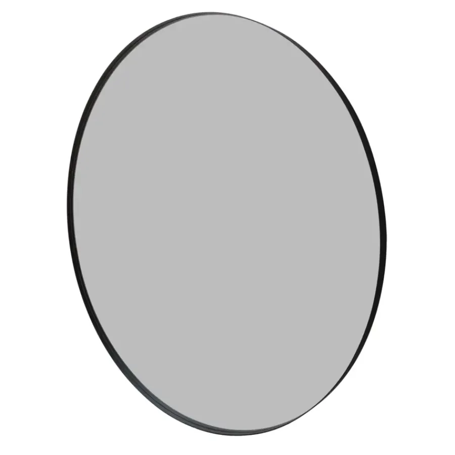 Geen Spiegel Beau rond zwart 120 cm