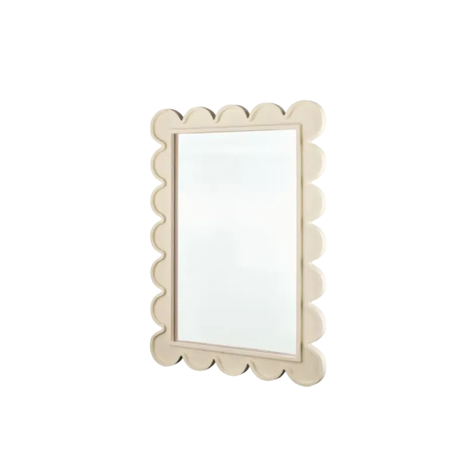 Geen Spiegel beige met randjes