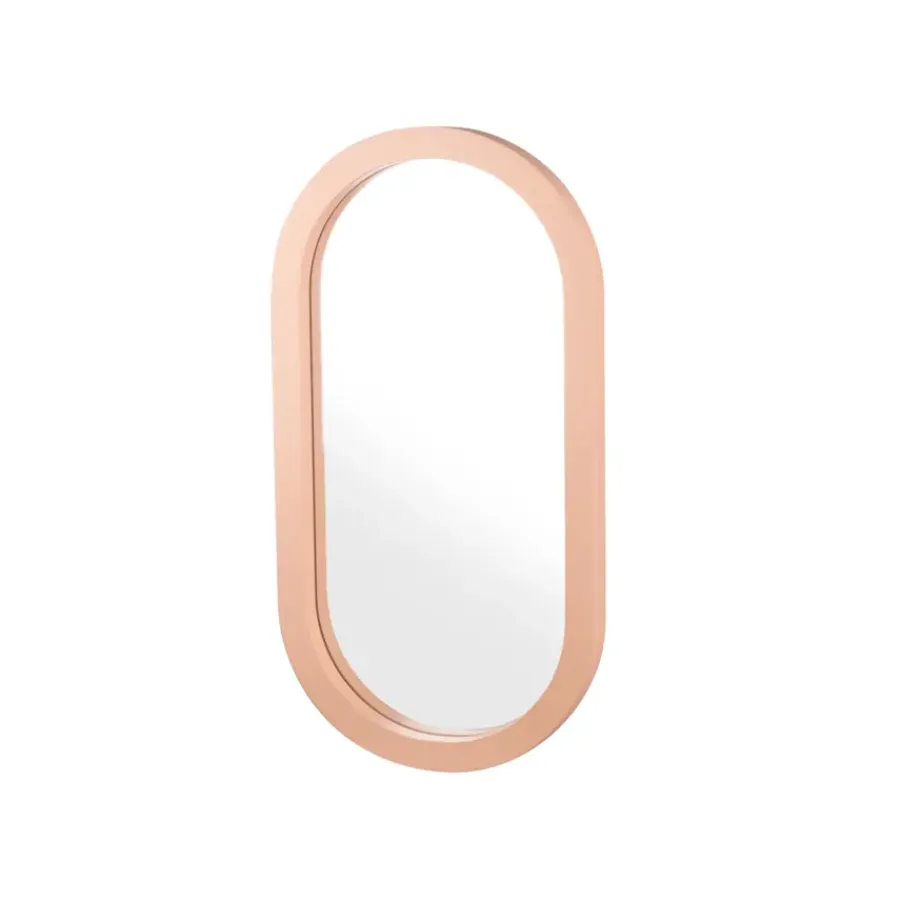 KARWEI Spiegel met houten frame perzik 26,5x50x2,5cm