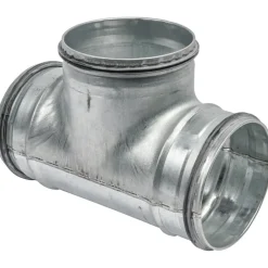 Geen Spiraalbuis 90° T-stuk Ø 100 mm
