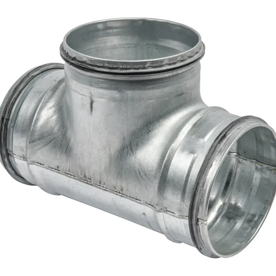 Geen Spiraalbuis 90° T-stuk Ø 100 mm
