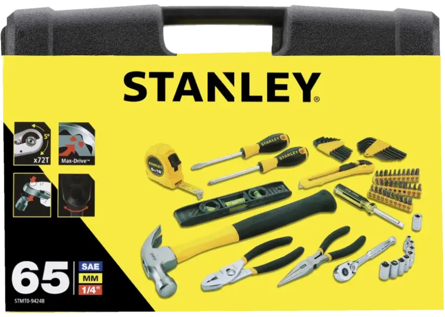 Stanley gereedschapskoffer 65-delig