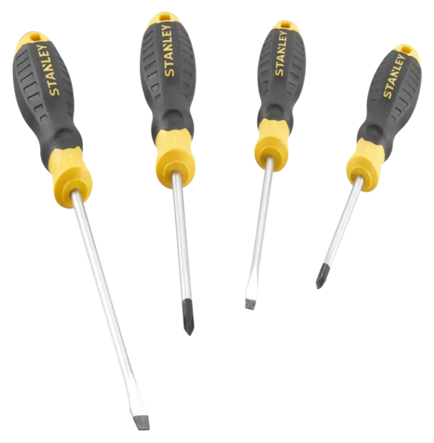 Stanley schroevendraaierset Cushiongrip 4 delig