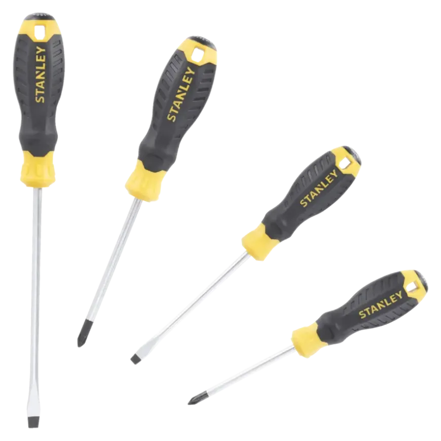 Stanley schroevendraaierset Cushiongrip 4 delig