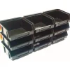 Stapelbakjes type B1 set 9 stuks met kunststof strip