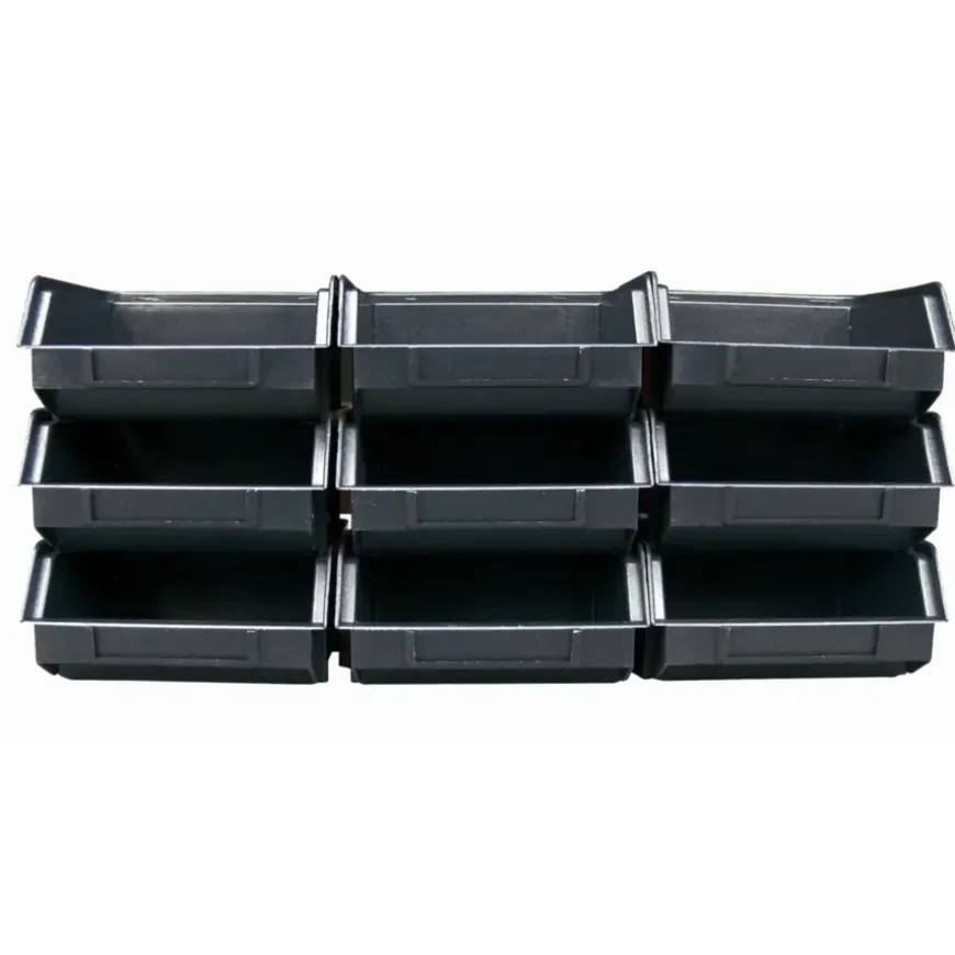 Stapelbakjes type B1 set 9 stuks met kunststof strip