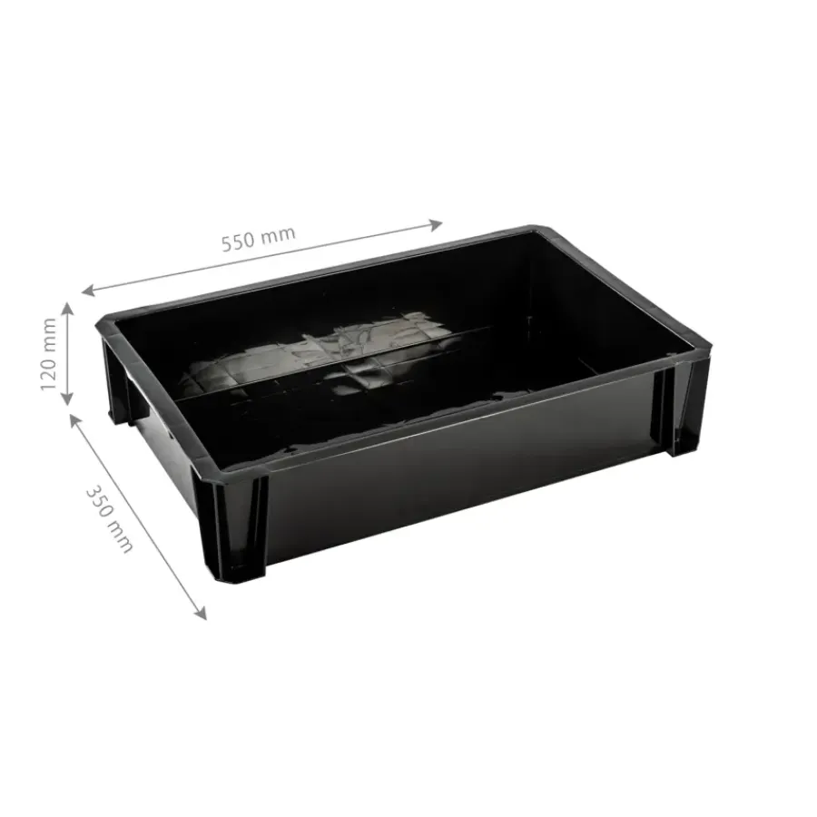 Iris Stapelbare krat Heavy Duty 18L zwart