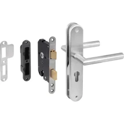 STARX Tuinpoortsluiting poortslot met insteekslot SKG 1-ster RVS