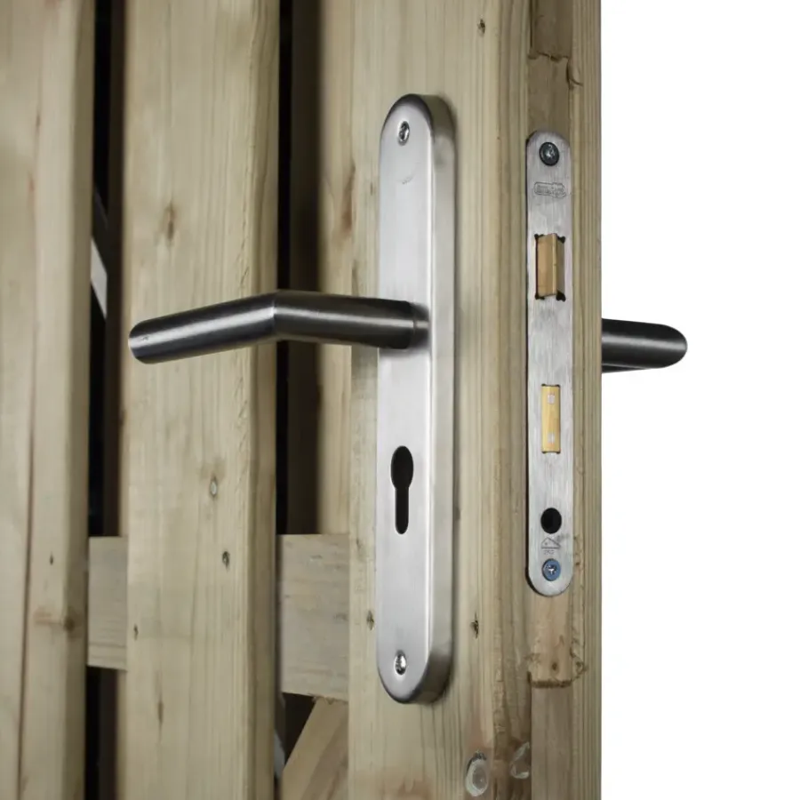 STARX Tuinpoortsluiting poortslot met insteekslot SKG 1-ster RVS