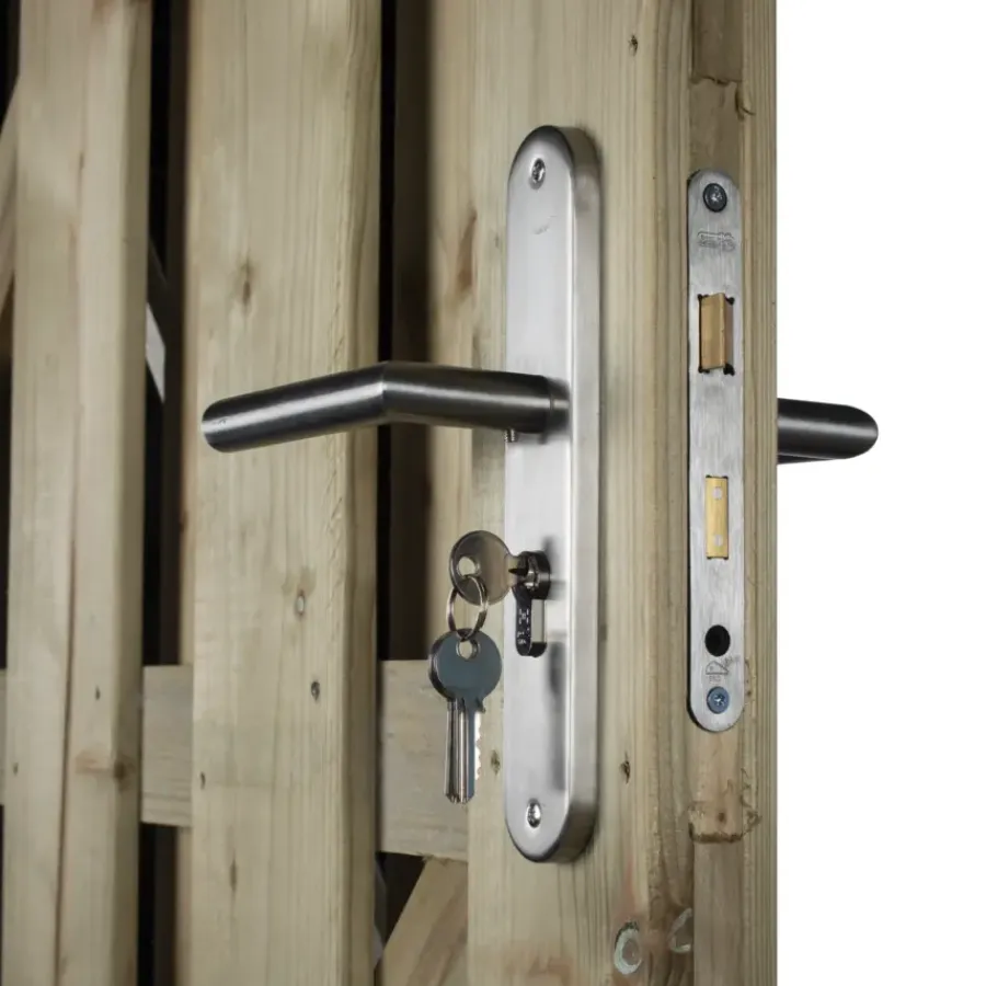 STARX Tuinpoortsluiting poortslot met insteekslot SKG 1-ster RVS