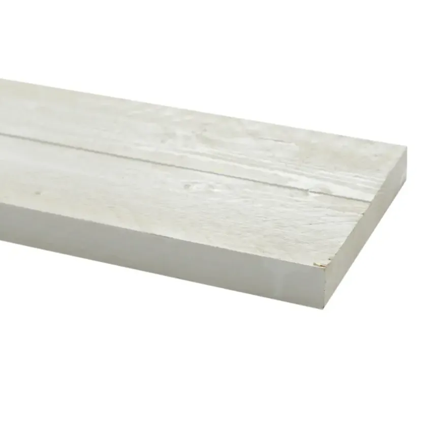 Steigerhout ca. 29x195 mm, lengte 250 cm wit