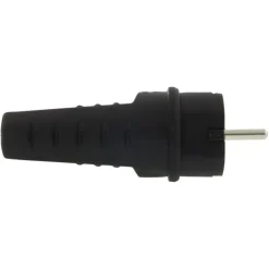 Stekker Rubber Geaard Spatwaterdicht Zwart