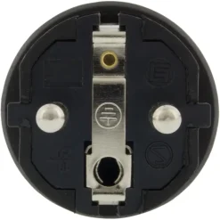 Stekker Rubber Geaard Spatwaterdicht Zwart