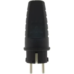 Stekker Rubber Geaard Spatwaterdicht Zwart