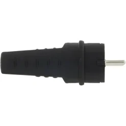 Stekker Rubber Geaard Spatwaterdicht Zwart