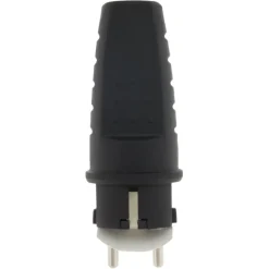 Stekker Rubber Geaard Spatwaterdicht Zwart