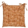 Geen Stoelkussen tuin katoen palmbomen design oranje 40 x 40 x 5 cm