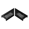 Stonewish Ultra Drain L-rooster zwart wave patroon