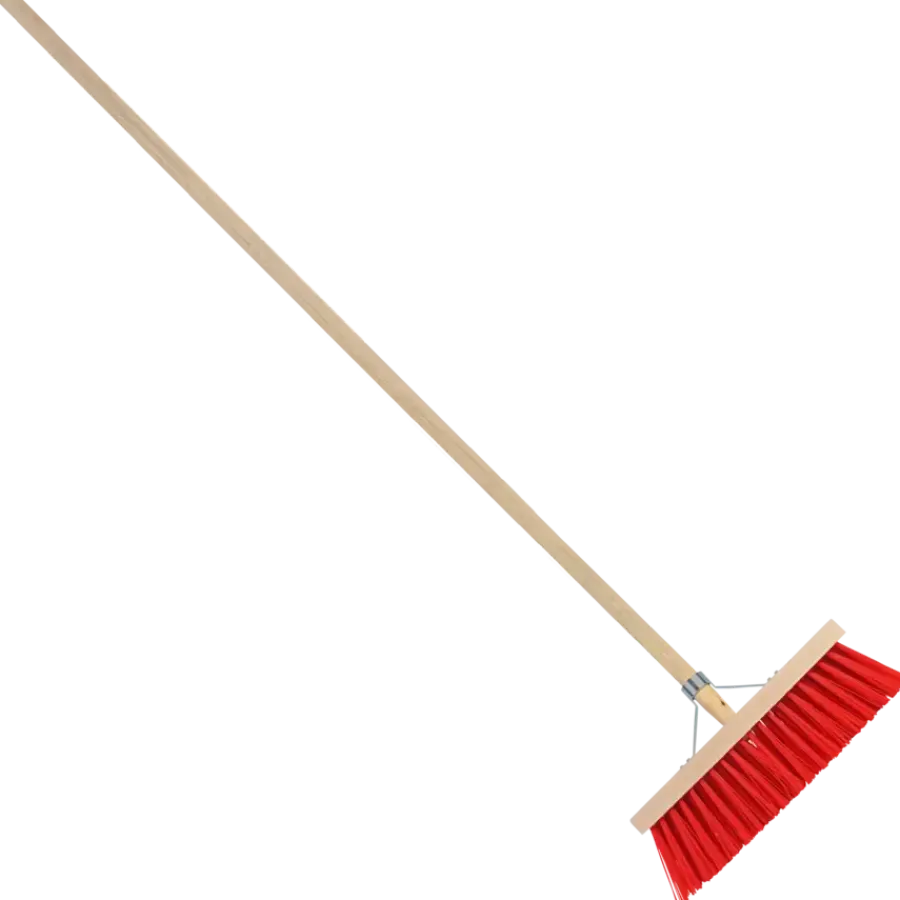 Geen Straatbezem 35 cm met steel 140 cm