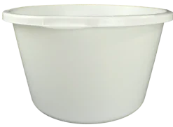 Stuckuip rond 40 liter wit