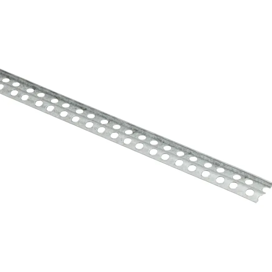 Stucstopprofiel aluzink staal voor 6 mm stucdikte 260 cm