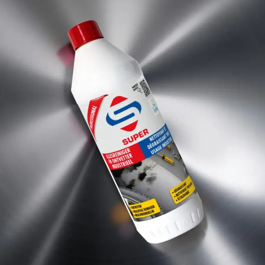 Super Cleaners SUPER allesreiniger en ontvetter industrieel 1l ecolabel