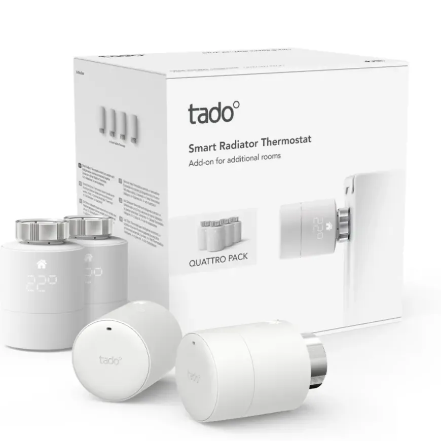 Tado Slimme Radiatorknop 4 stuks