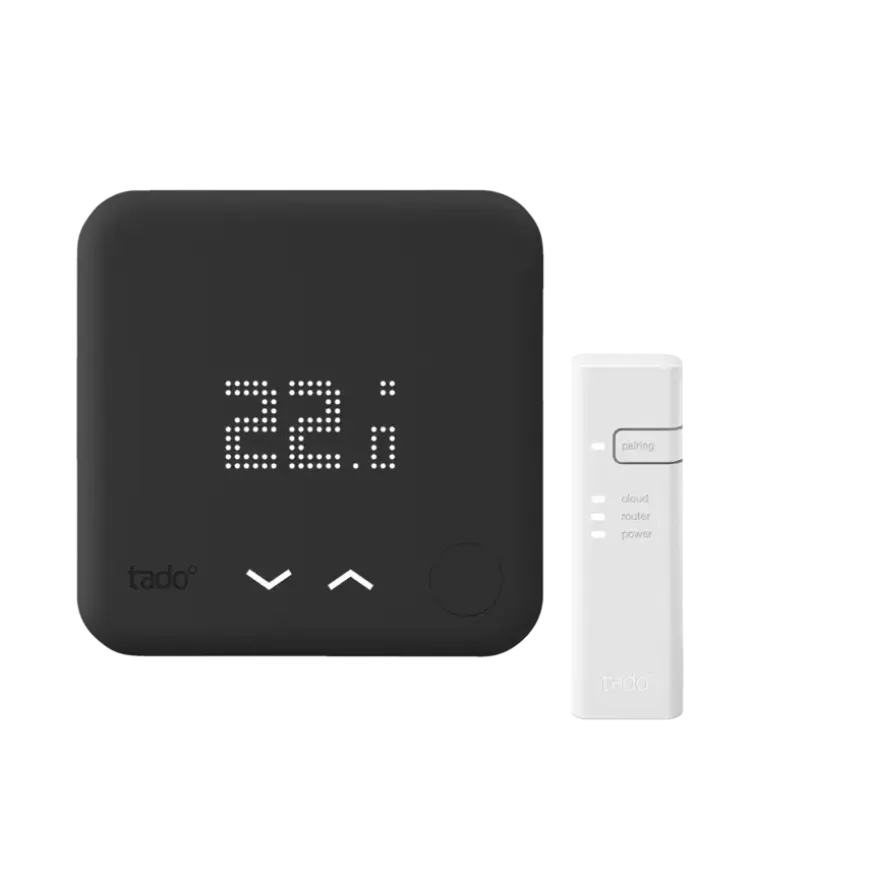 Tado Starters Kit Thermostaat V3+ Bedraad Zwart