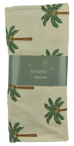 Decoris Tafelkleed katoen palmbomen 140x180 cm