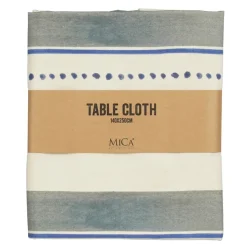Geen Tafelkleed streep blauw - l250xb140cm