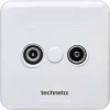 Technetix wandcontactdoos TRAS-2000 Radio / TV (Ziggo gecertificeerd)