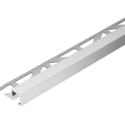 Geen Tegelprofiel blok aluminium zilver 11 mm 300 cm