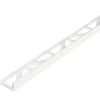 Geen Tegelprofiel haaks aluminium wit 10 mm 300 cm