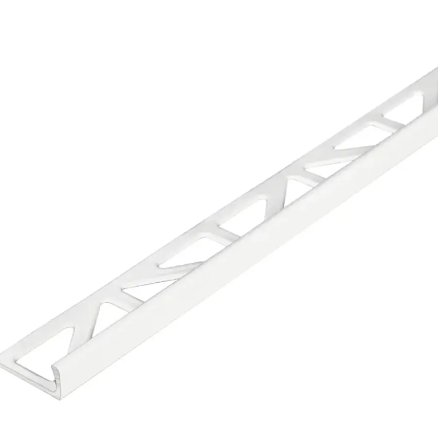Geen Tegelprofiel haaks aluminium wit 8 mm 300 cm