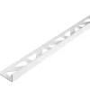 Geen Tegelprofiel haaks PVC wit 6 mm 300 cm