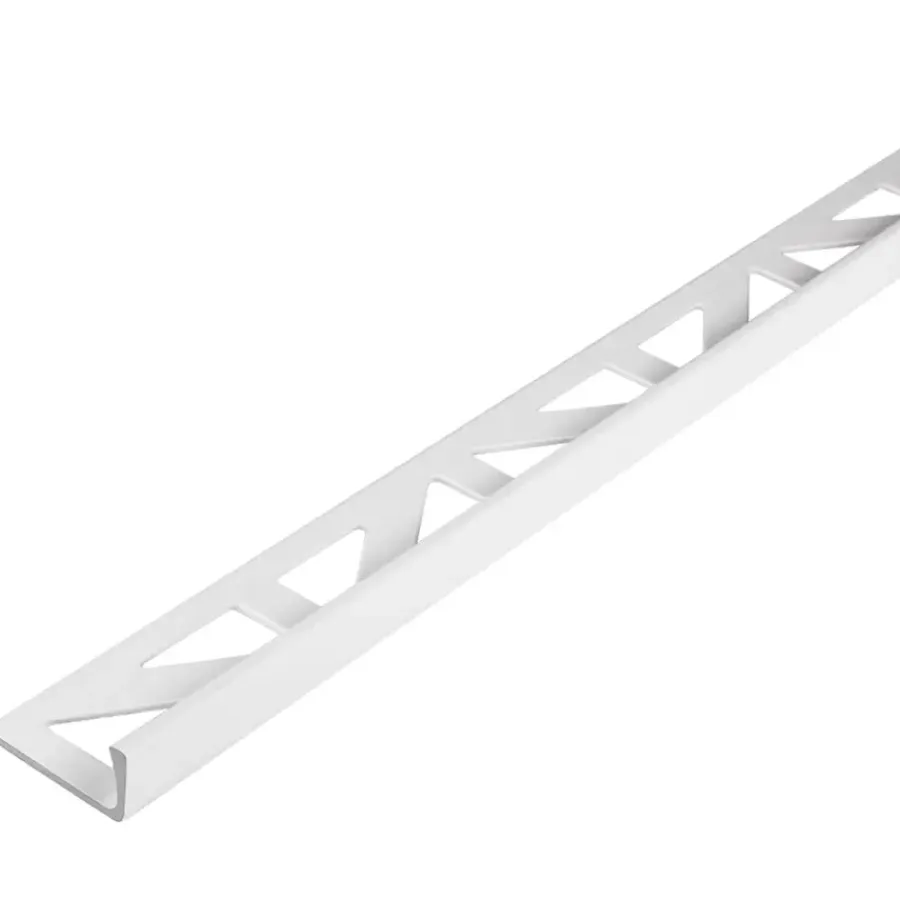 Geen Tegelprofiel haaks PVC wit 6 mm 300 cm