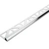 Geen Tegelprofiel kwartrond aluminium zilver Glans 10 mm 300 cm