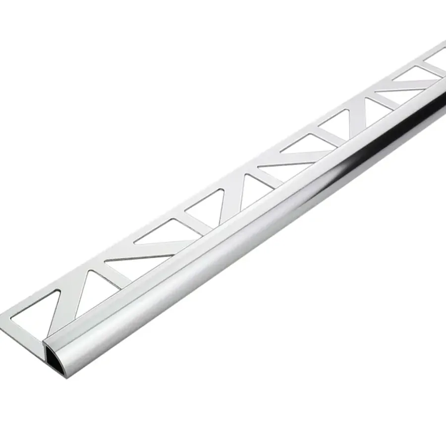 Geen Tegelprofiel kwartrond aluminium zilver Glans 10 mm 300 cm