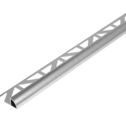 Geen Tegelprofiel kwartrond aluminium wit 8 mm 300 cm