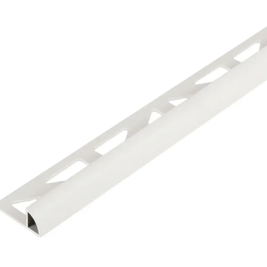 Geen Tegelprofiel kwartrond PVC wit 8 mm 300 cm