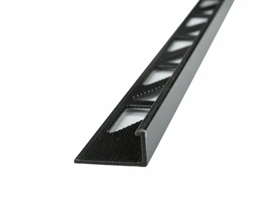 Maclean homestyling Tegelprofiel recht zwart kunststof 10 mm 270 cm