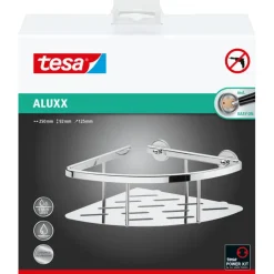 Tesa Aluxx hoek doucherek verchroomd aluminium