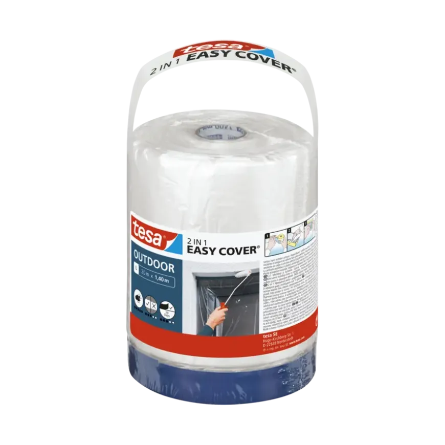Tesa Easy Cover Outdoor L afdekfolie 1,4 x 20 m